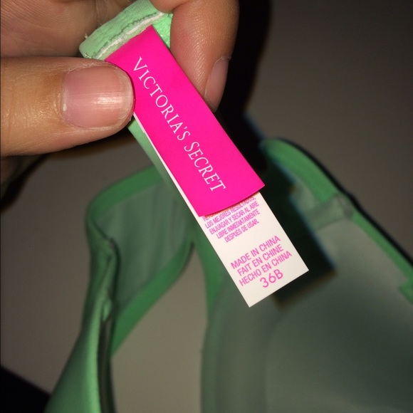 VS Mint green strapless swim suit top - Picture 2 of 2