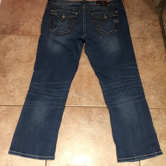 Miss me boyfriend Capri jeans flap pocket size 31