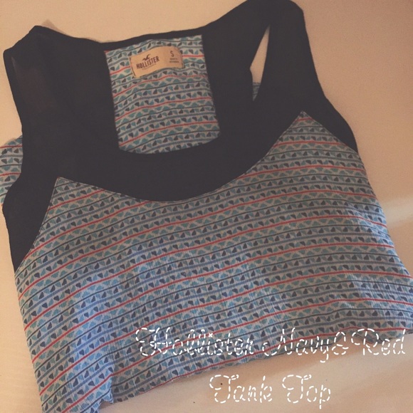 Hollister Navy&Red Tank Top