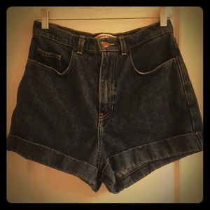 American apparel high-waisted shorts