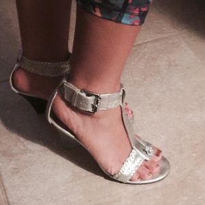 Silver, Michael kors sandals!!!