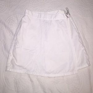 White vintage high waist skort
