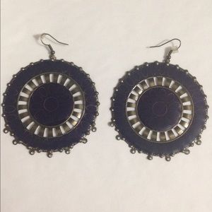 Purple earrings light weight