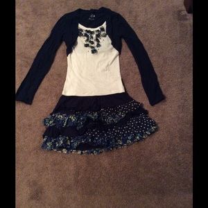 Shirt and skirt set