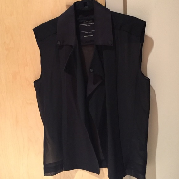 All saints biker vest