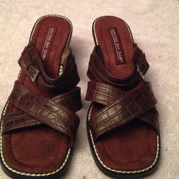 Burgundy sandels