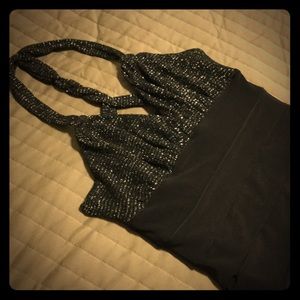 Super sexy GUESS worn once black/silver dress