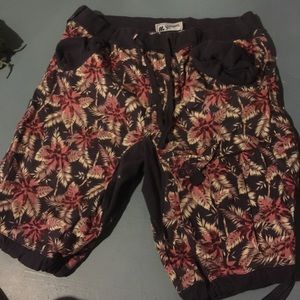 Floral shorts size large men never worn