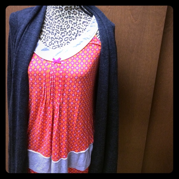Simply Vera - nighty; Orange & grey tank & shorts