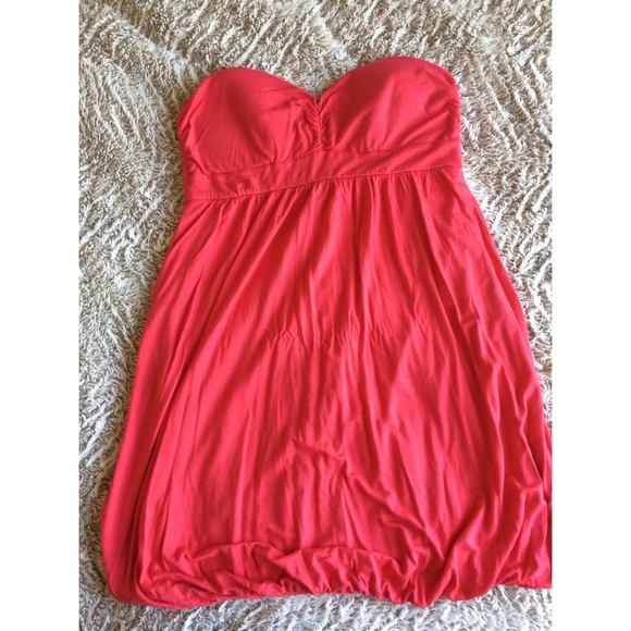 Grapefruit color dress - Picture 3 of 3