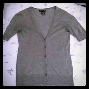 Short Sleeve Acrylic Cardigan