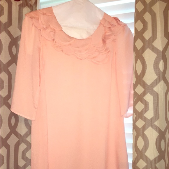 Peach Sheath Dress