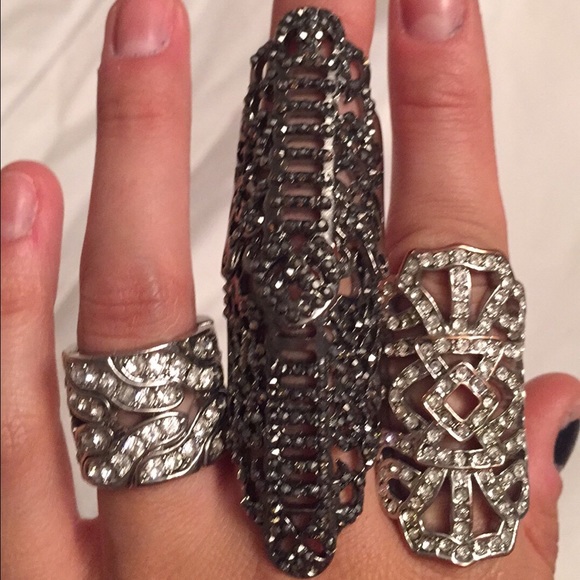 Forever21 crystal rings super sparkly