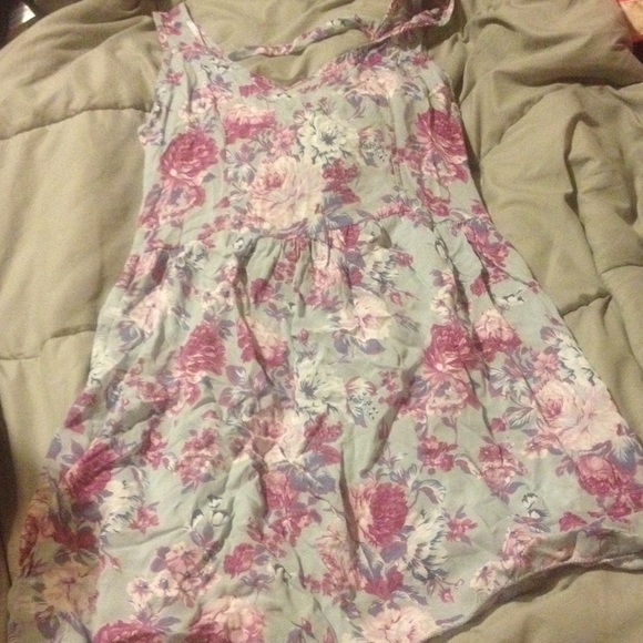 Floral open back tank