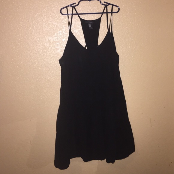 Strappy black flowy dress