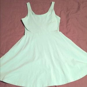 Super cute teal skater dress by Express