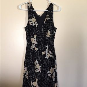 Floral black dress