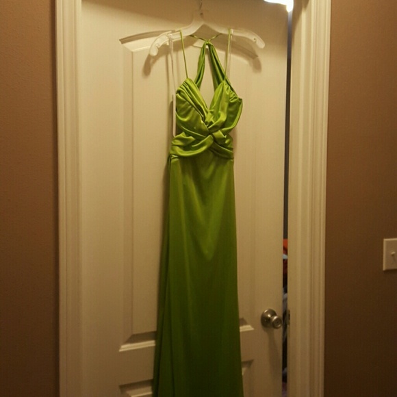 David's Bridal Dresses Lime Green Evening Gown Poshmark
