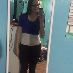 Royal blue half cardigan