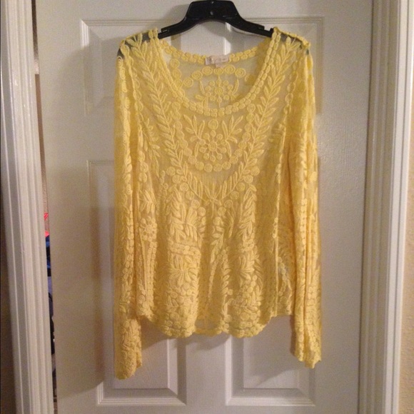 Beautiful sheer embroidered top