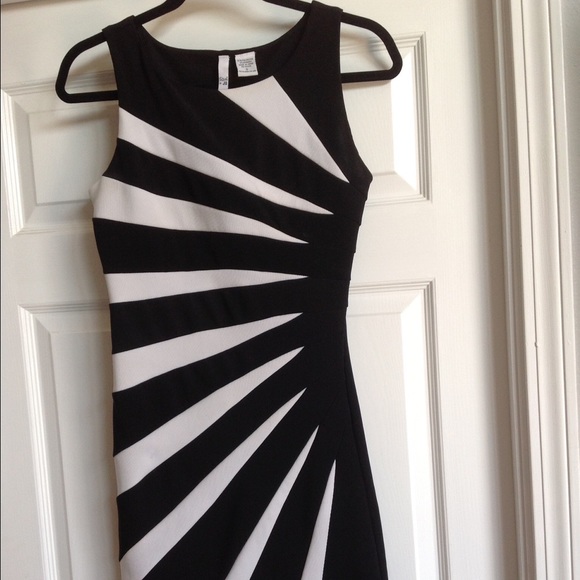 Black and white dress