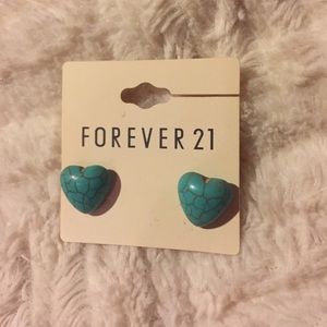 Turquoise Heart Shaped Earrings