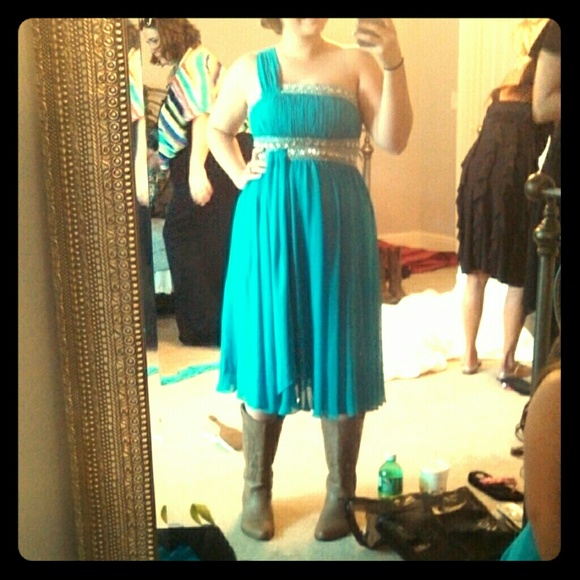 Blue bridesmaid