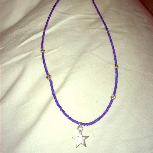 hand beaded star necklace