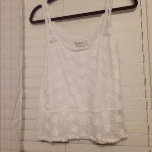 Abercrombie white lace tank top