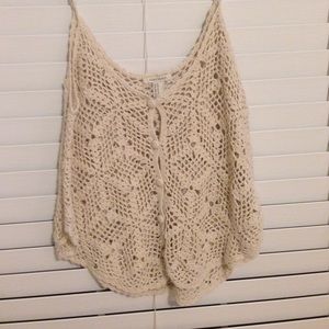 Forever 21 Crochet lace crop top