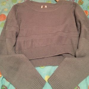 Crop sweater shirt