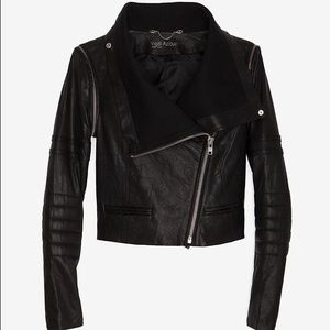 Yigal Azroual detachable sleeve leather jacket