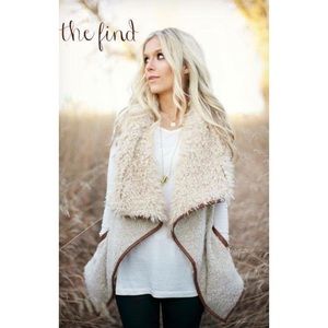 Dylan Faux Sherling Vest