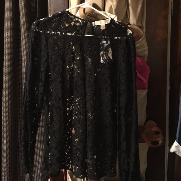 Michael Kors black lace top - Picture 2 of 3