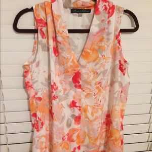 Tj Maxx warm toned , floral tank top