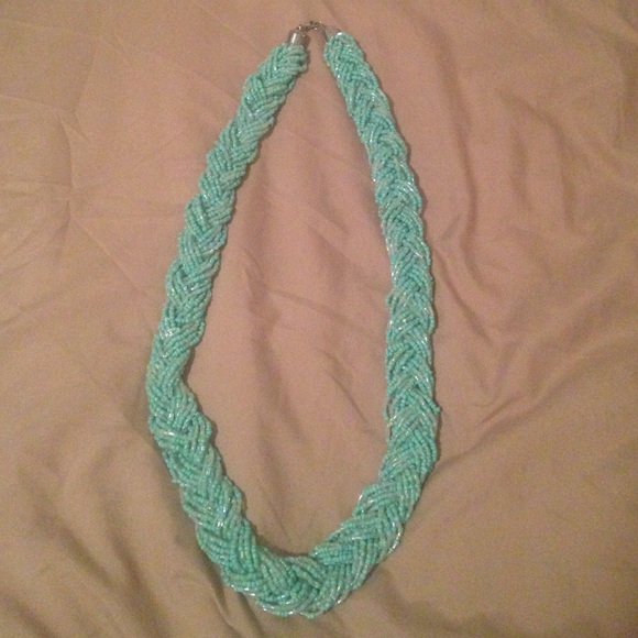 Braided Bead Statement Necklace