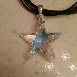Swarovski Crystal Star .925 silver bale