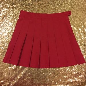 Red Tennis Skirt