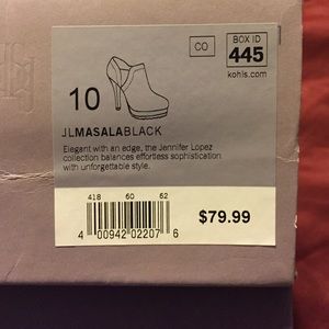 Black platform bootie by Jennifer Lopez