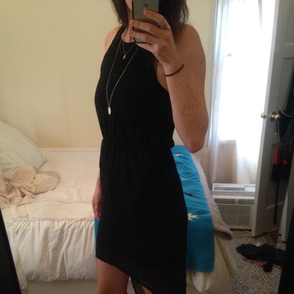 Black racerback dress