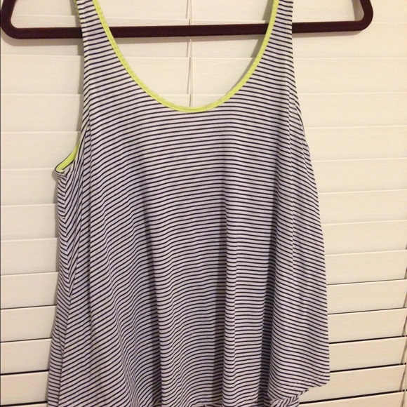 Nautical high-low baby doll tank top
