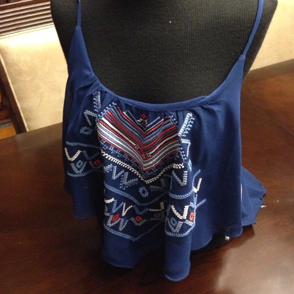 Chiffon crop cami