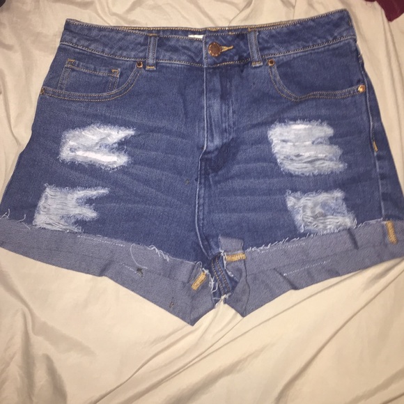 Super high rise mom shorts