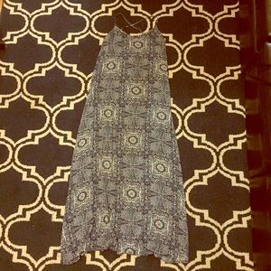 Lulu's floral maxi dress w/ open strap back