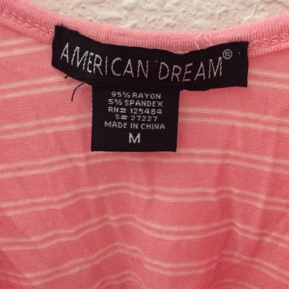 Pink and white striped crop top - Picture 2 of 2