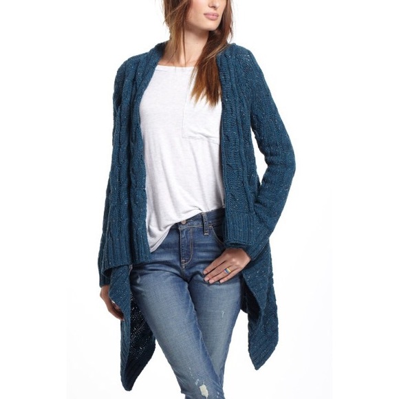 Anthropologie Variegation Cabled Sweater XS