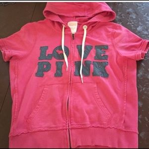 VS PINK short sleeve hoodie