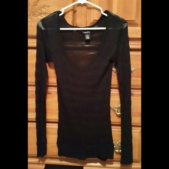 NWOT Black Shirt with Long Sleeves. Small