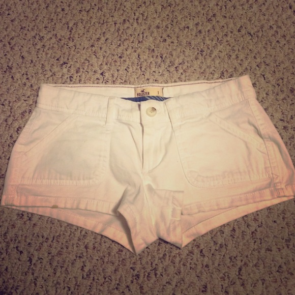 Hollister white shorts size 1