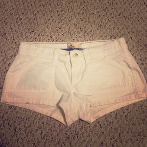Hollister white shorts size 1